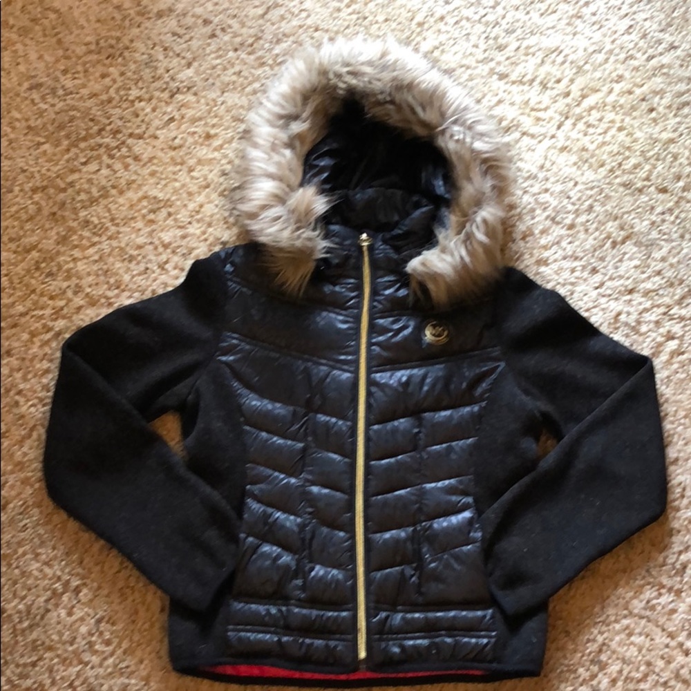 Michael Kors Girls Jacket w/Removable FauxFur Hood